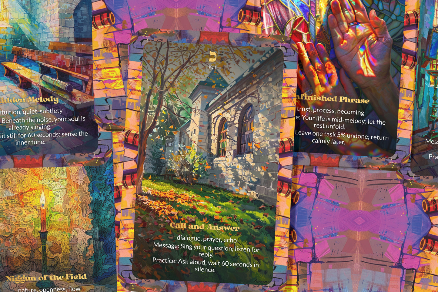 Song Oracle – Niggunim of the Soul – 22 Oracle Cards – Tune Into Sacred Melodies