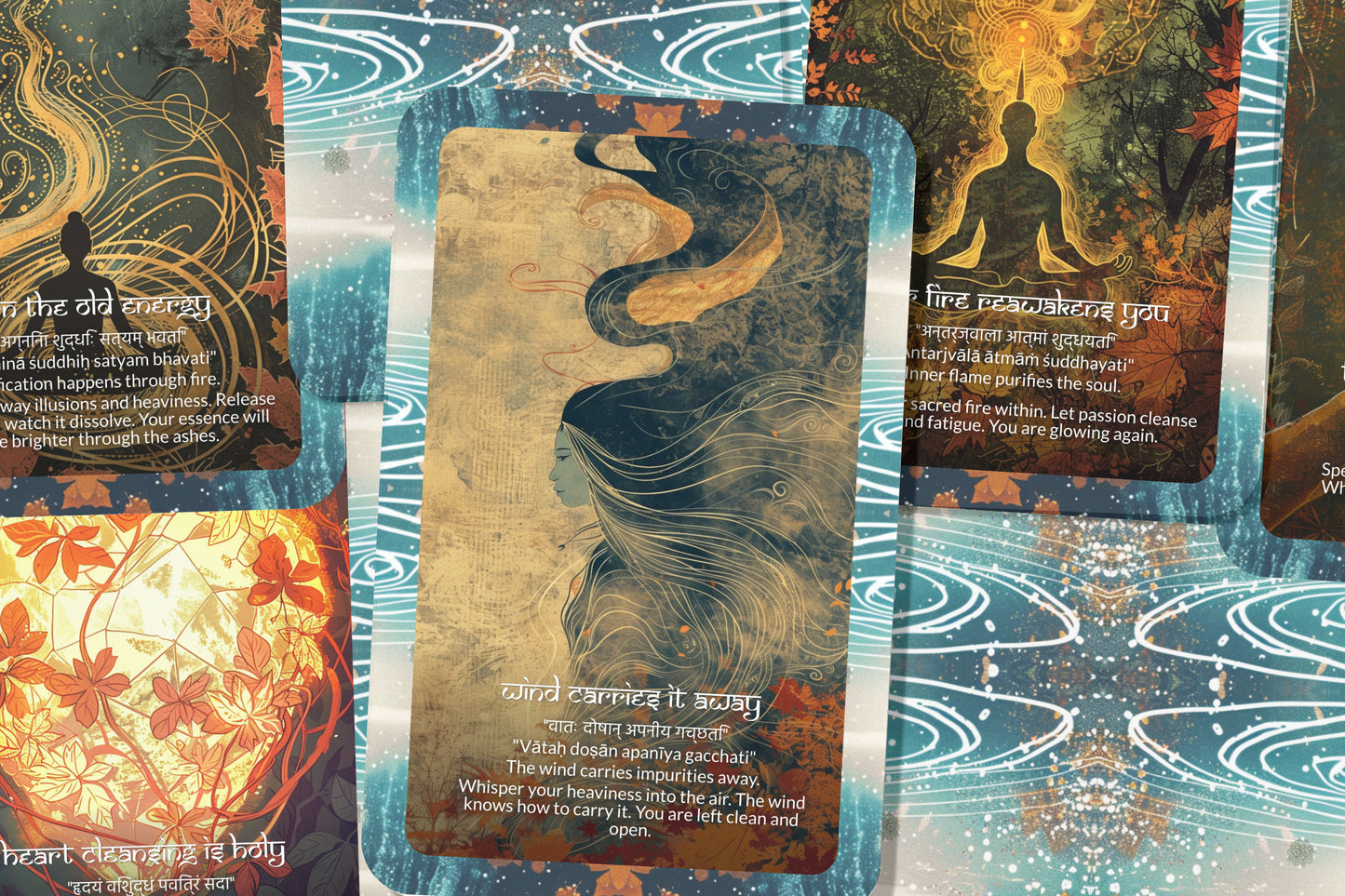 Purification Mantra – A Soul Detox Oracle Deck – 22 Oracle Cards – Cleansing Mind, Body, Spirit