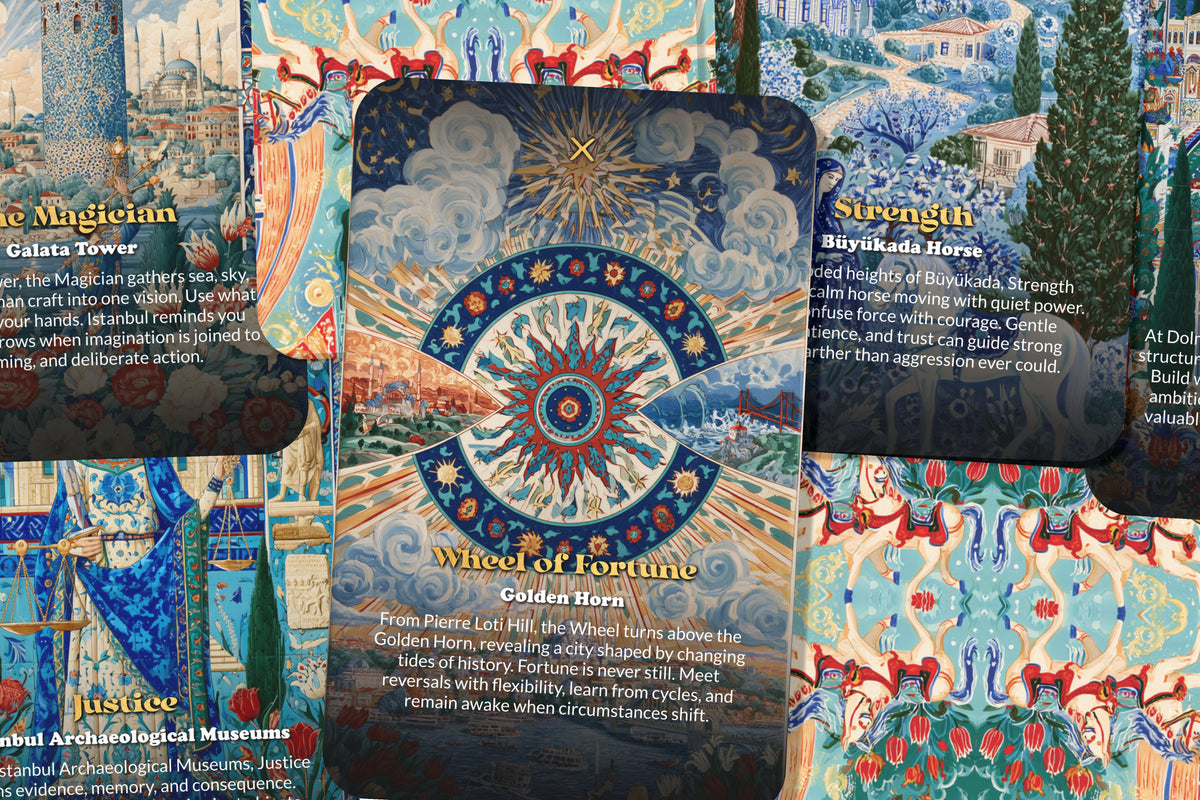 The Tarot of Istanbul – A Bosphorus Mysticism Tarot Deck – 22 Tarot Cards – Where East Meets West