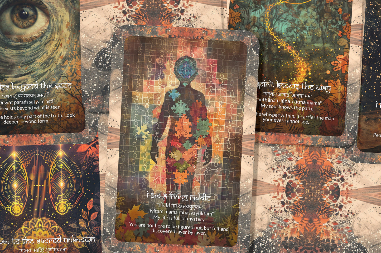 Mystery Mantra – A Hidden Realms Oracle Deck – 22 Oracle Cards – Trusting the Unknown Path