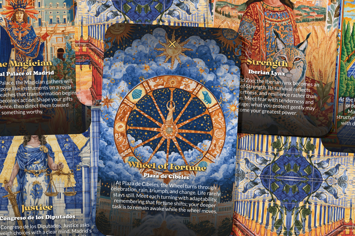 The Tarot of Madrid – A Spanish Spirit Tarot Deck – 22 Tarot Cards – Royal Heritage, Art, and Passion