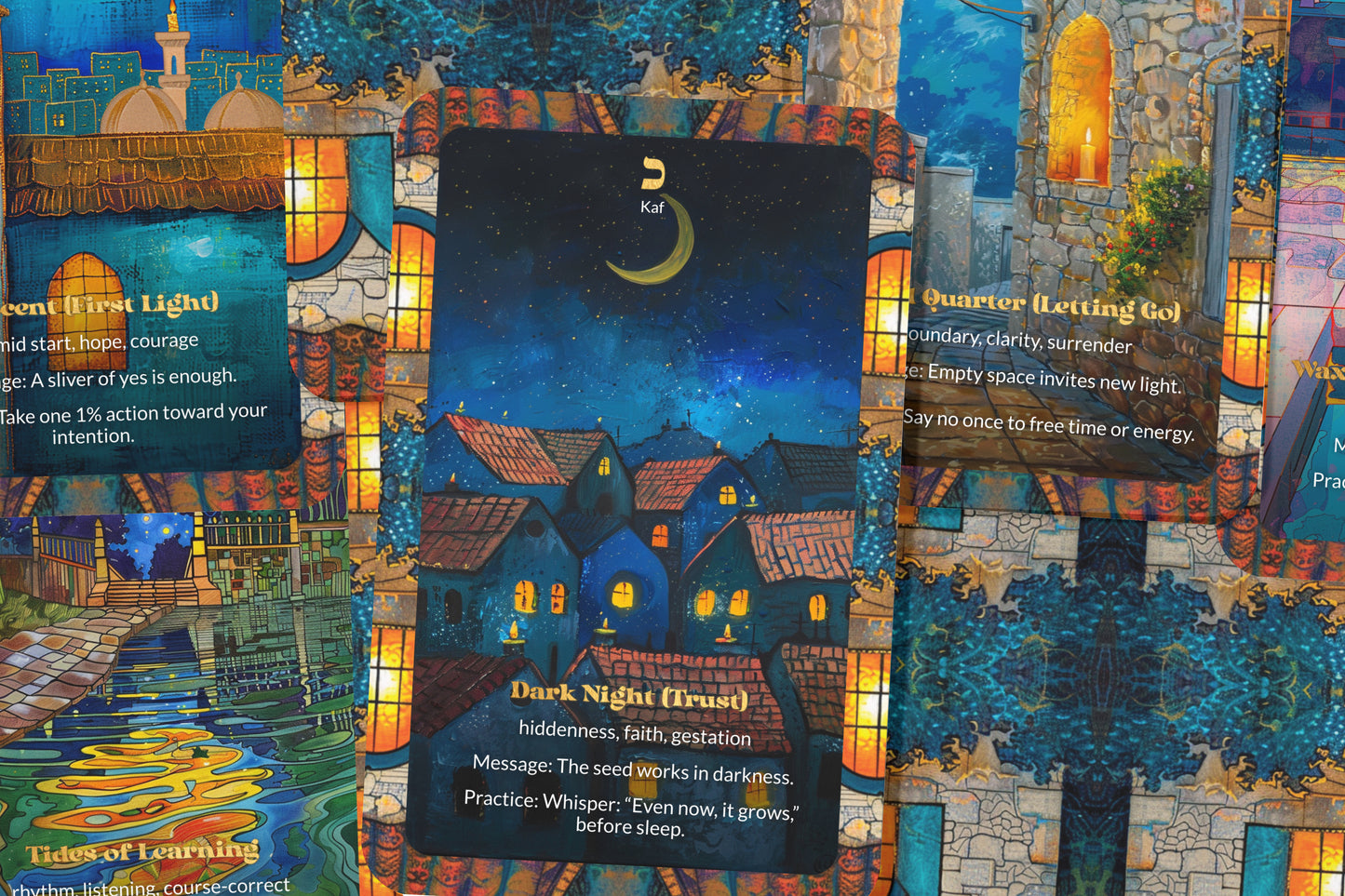 The Moon Oracle – 22 Oracle Cards – Cycles of Hidden Illumination