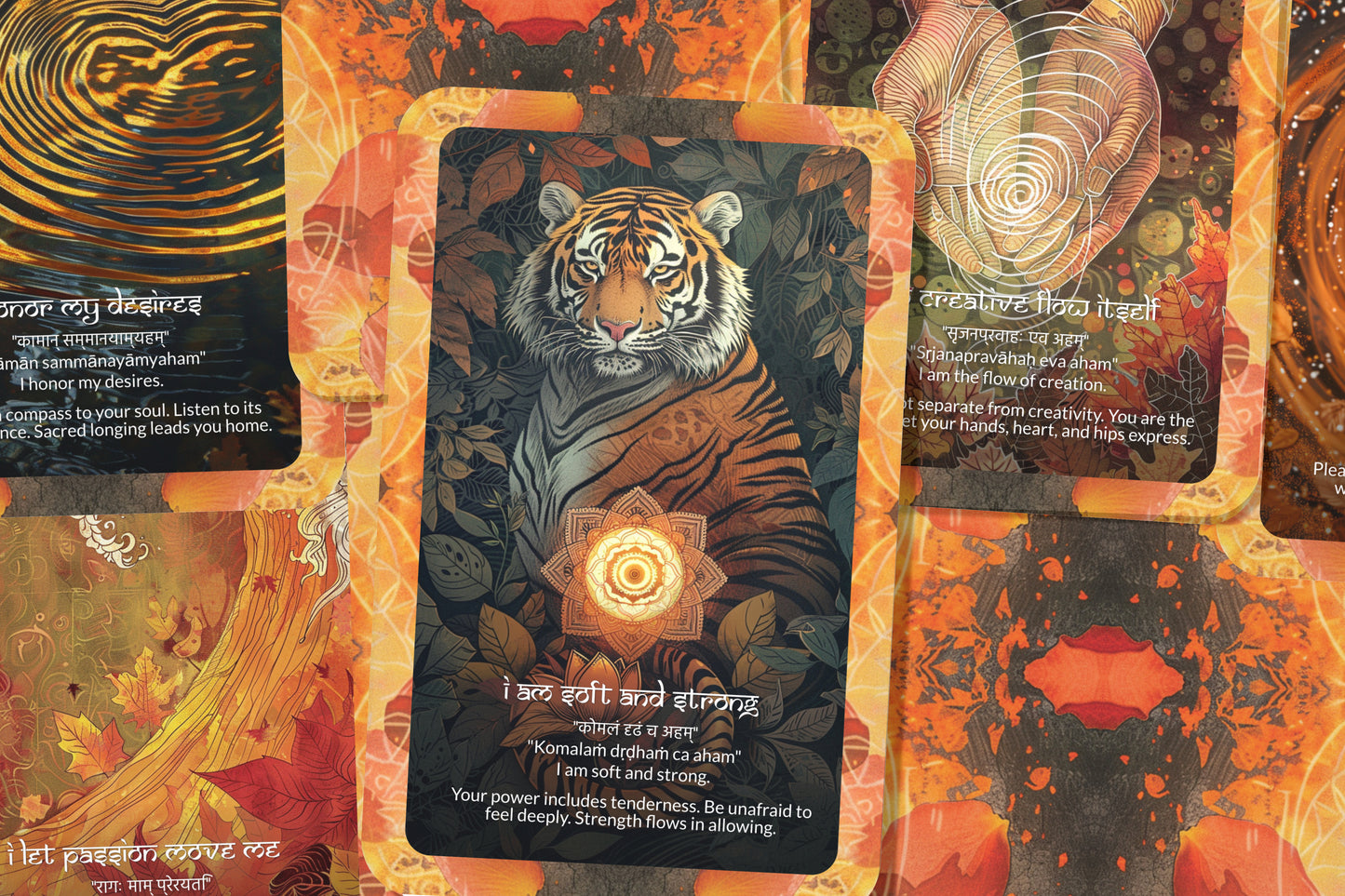Sacral Mantra – A Creative Energy Oracle Deck – 22 Oracle Cards – Flow, Pleasure, and Passion