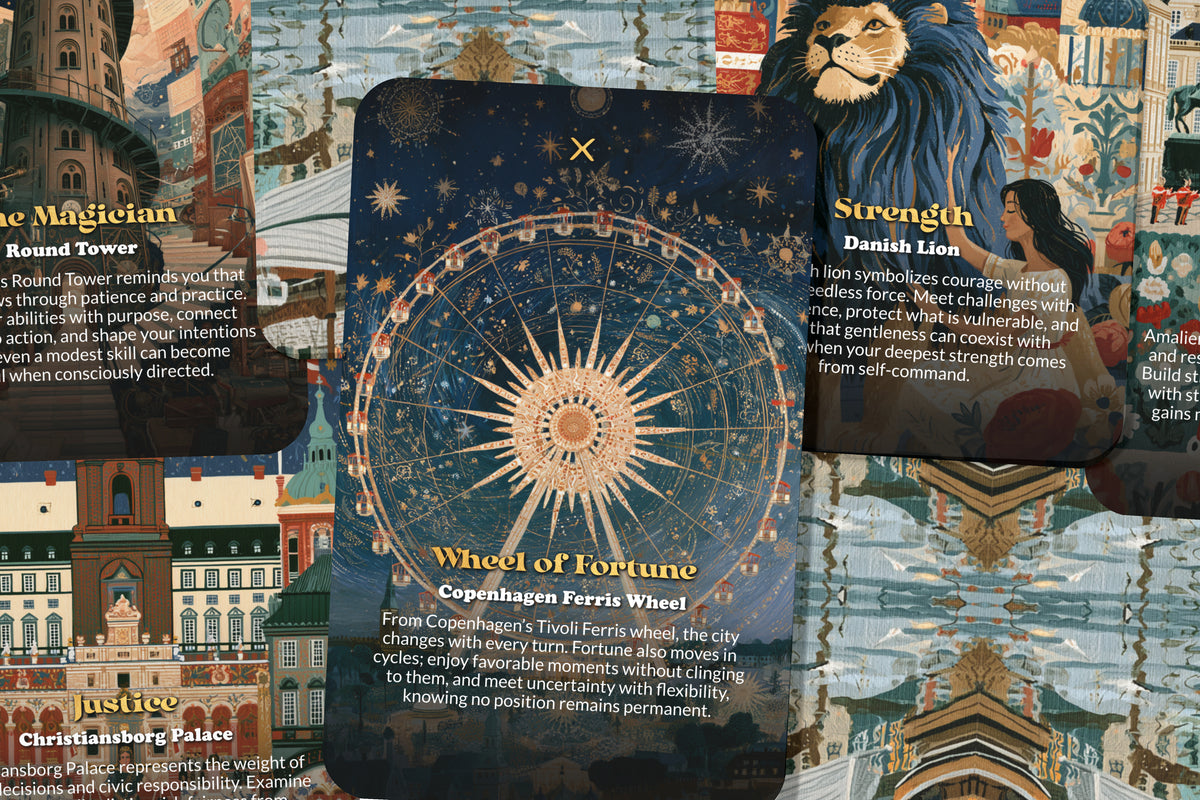 The Tarot of Copenhagen – A Nordic Heritage Tarot Deck – 22 Tarot Cards – Sea Legends and Scandinavian Spirit