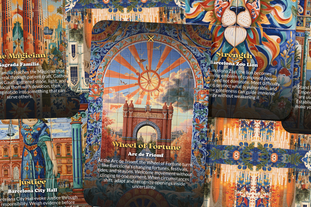 The Tarot of Barcelona – A Catalan Spirit Tarot Deck – 22 Tarot Cards – Art, Architecture, and Mediterranean Magic