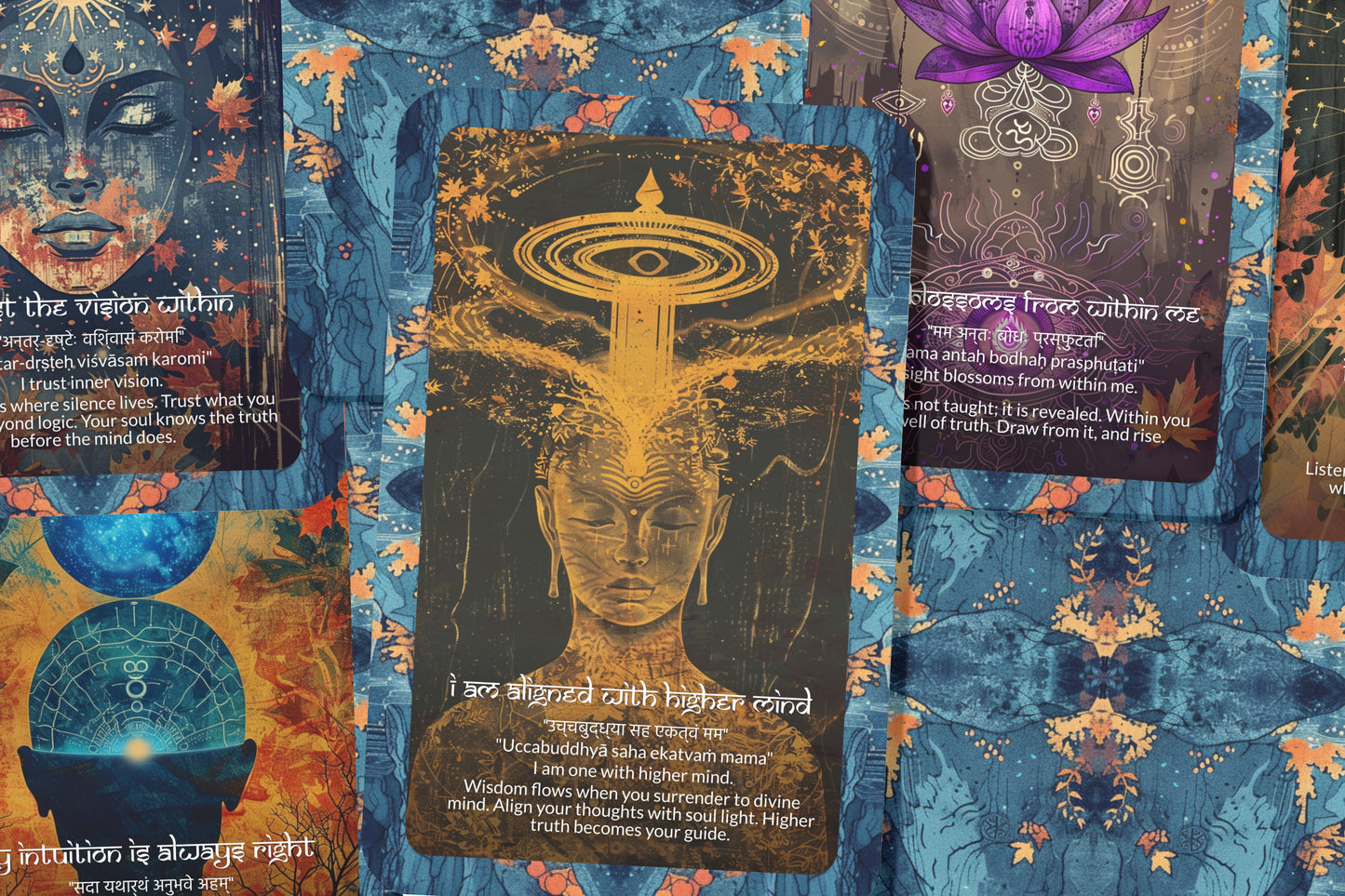 Third Eye Mantra – An Intuition Oracle Deck – 22 Oracle Cards – Awakening the Inner Sight