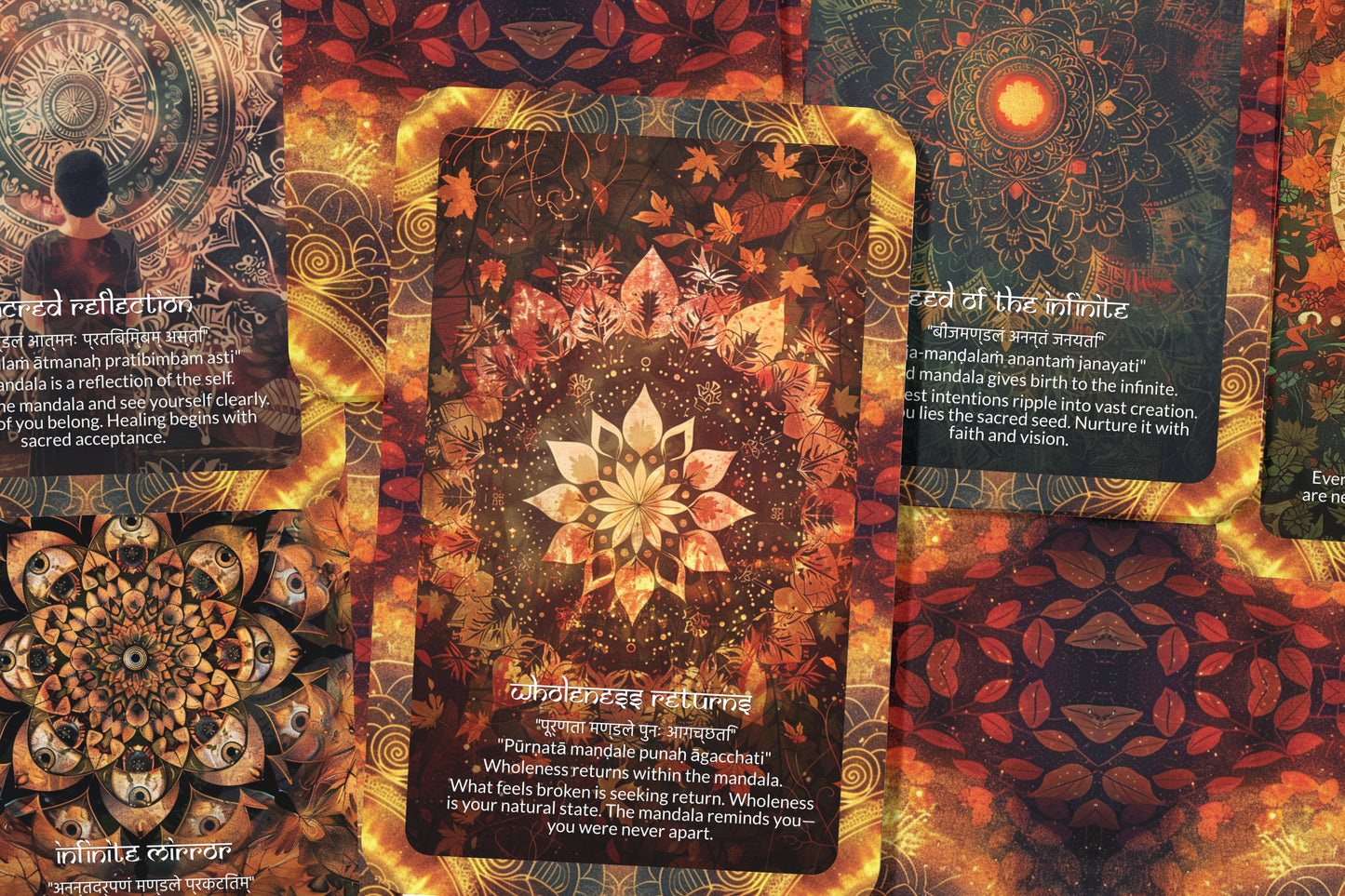 Mandala Mantra – A Sacred Geometry Oracle Deck – 22 Oracle Cards – Patterns of the Infinite