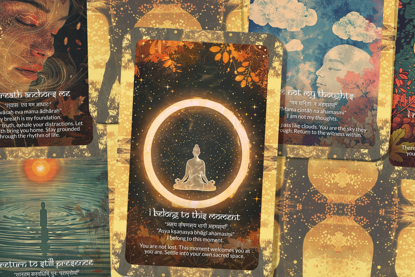 Presence Mantra – A Mindfulness Oracle Deck – 22 Oracle Cards – Living in the Eternal Now
