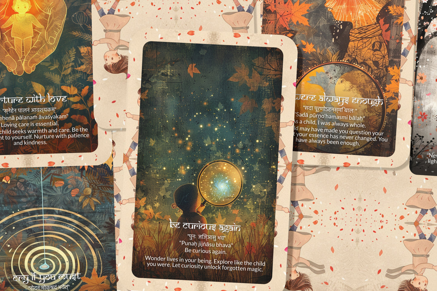 Inner Child Mantra – A Soul Remembrance Oracle Deck – 22 Oracle Cards – Healing Through Innocence