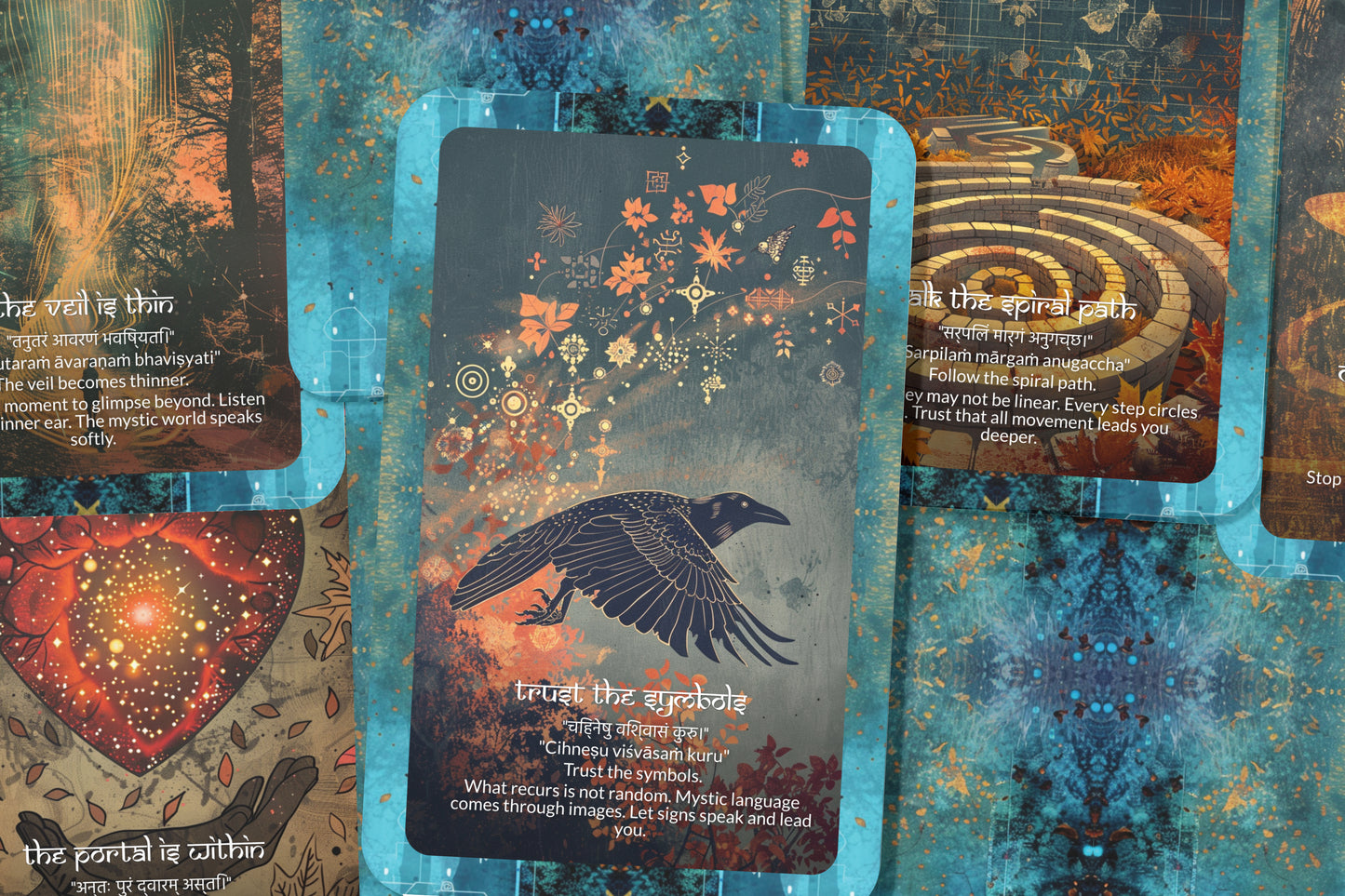 Mystic Mantra – A Spirit Whisper Oracle Deck – 22 Oracle Cards – Deep Wisdom from Beyond the Veil