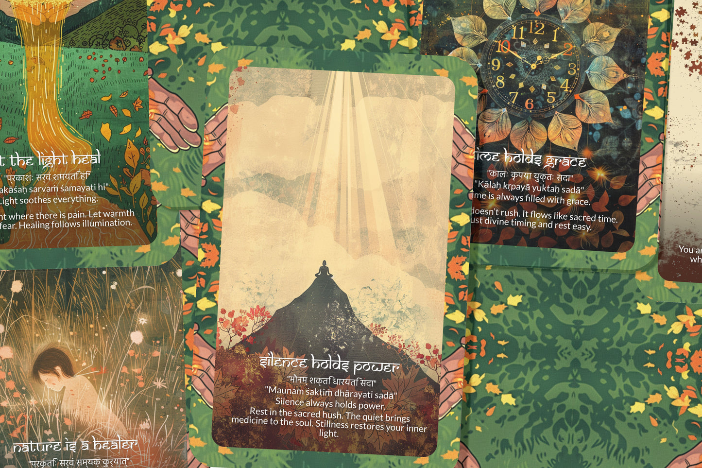 Healing Mantra – A Restoration Oracle Deck – 22 Oracle Cards – Returning to Wholeness