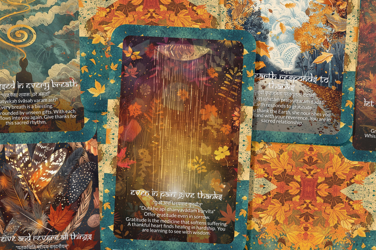 Grace Mantra – A Divine Flow Oracle Deck – 22 Oracle Cards – Moving with Sacred Elegance