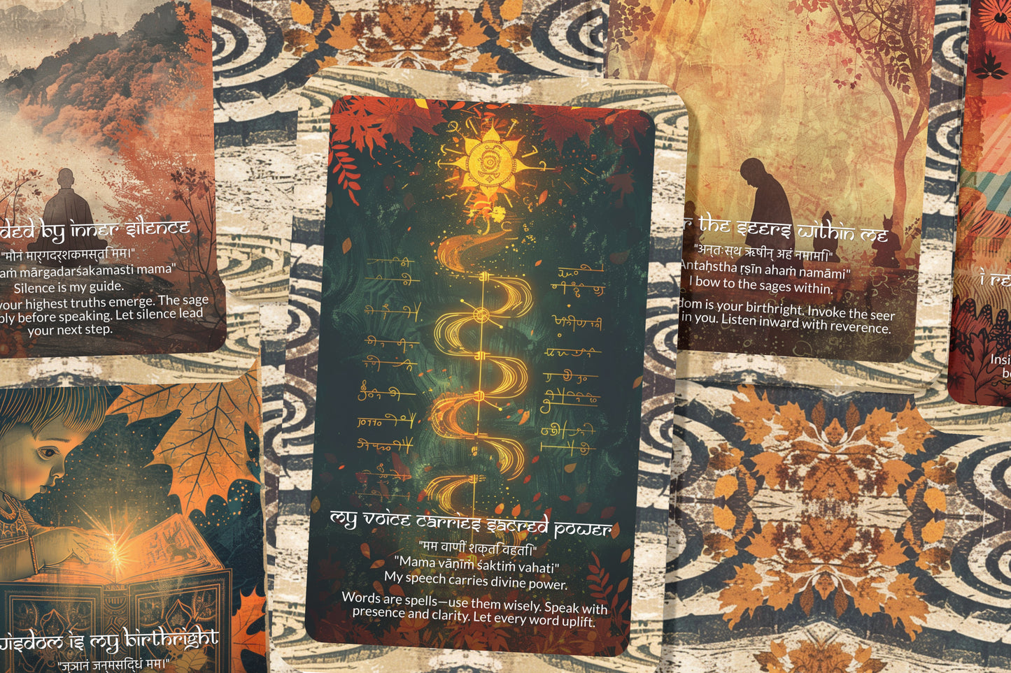 Sage Mantra – A Wisdom Keeper Oracle Deck – 22 Oracle Cards – Guidance from the Ancient Path