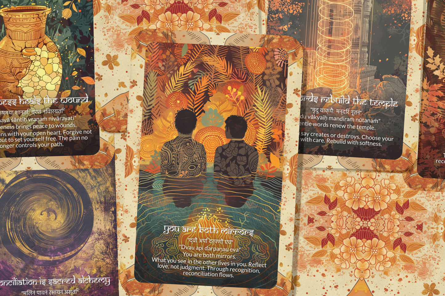 Reconciliation Mantra – A Heart Mending Oracle Deck – 22 Oracle Cards – Healing Through Forgiveness