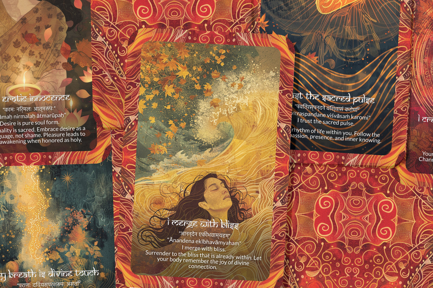 Tantric Mantra – A Sacred Union Oracle Deck – 22 Oracle Cards – Awakened Intimacy and Presence