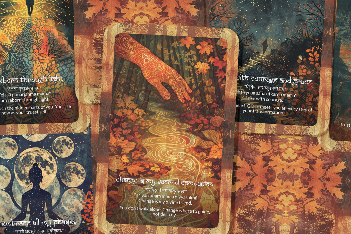 Transformation Mantra – An Alchemy Oracle Deck – 22 Oracle Cards – Evolve Through Fire and Light