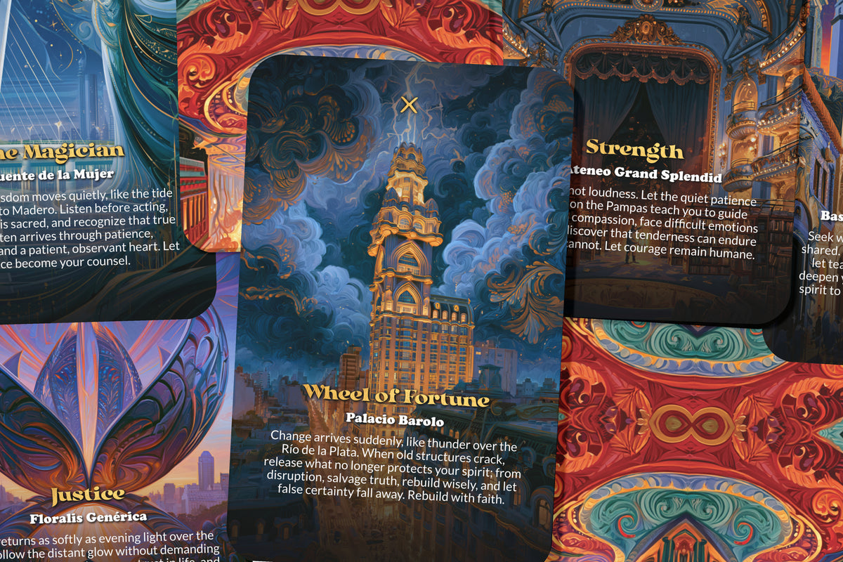 The Tarot of Buenos Aires – A Tango Spirit Tarot Deck – 22 Tarot Cards – Passion, Rhythm, and Argentine Soul