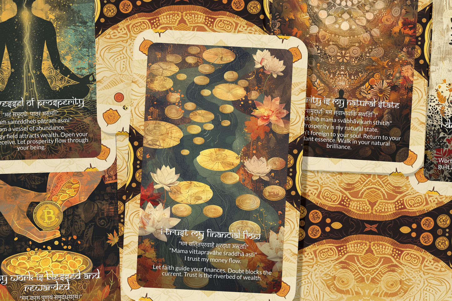 Wealth Mantra – An Abundance Oracle Deck – 22 Oracle Cards – Prosperity in All Dimensions