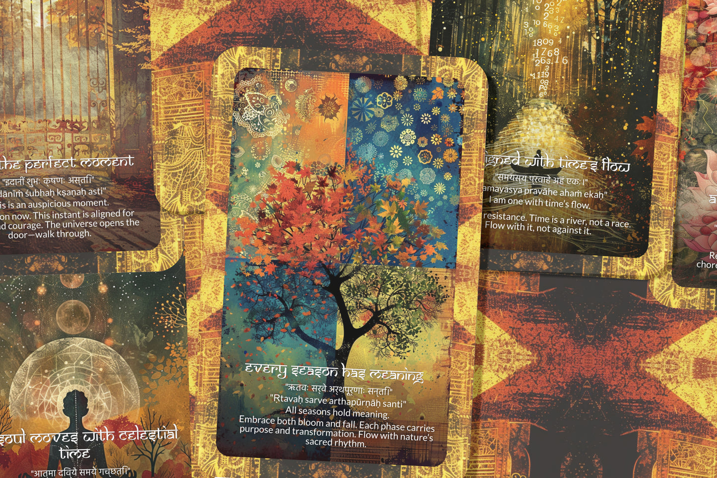 Timing Mantra – A Divine Flow Oracle Deck – 22 Oracle Cards – Trust the Rhythm of the Universe