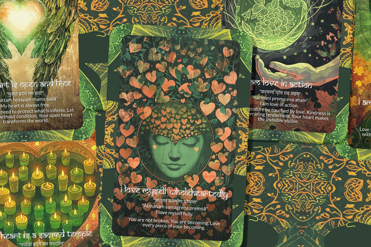 Heart Mantra – A Love Frequency Oracle Deck – 22 Oracle Cards – Wisdom from the Sacred Center