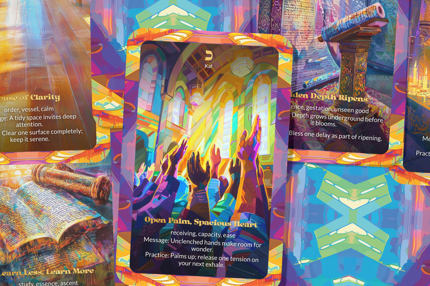 Simplicity & Depth Oracle – Living Simply, Seeing Deeply – 22 Oracle Cards – Depth Through Clarity