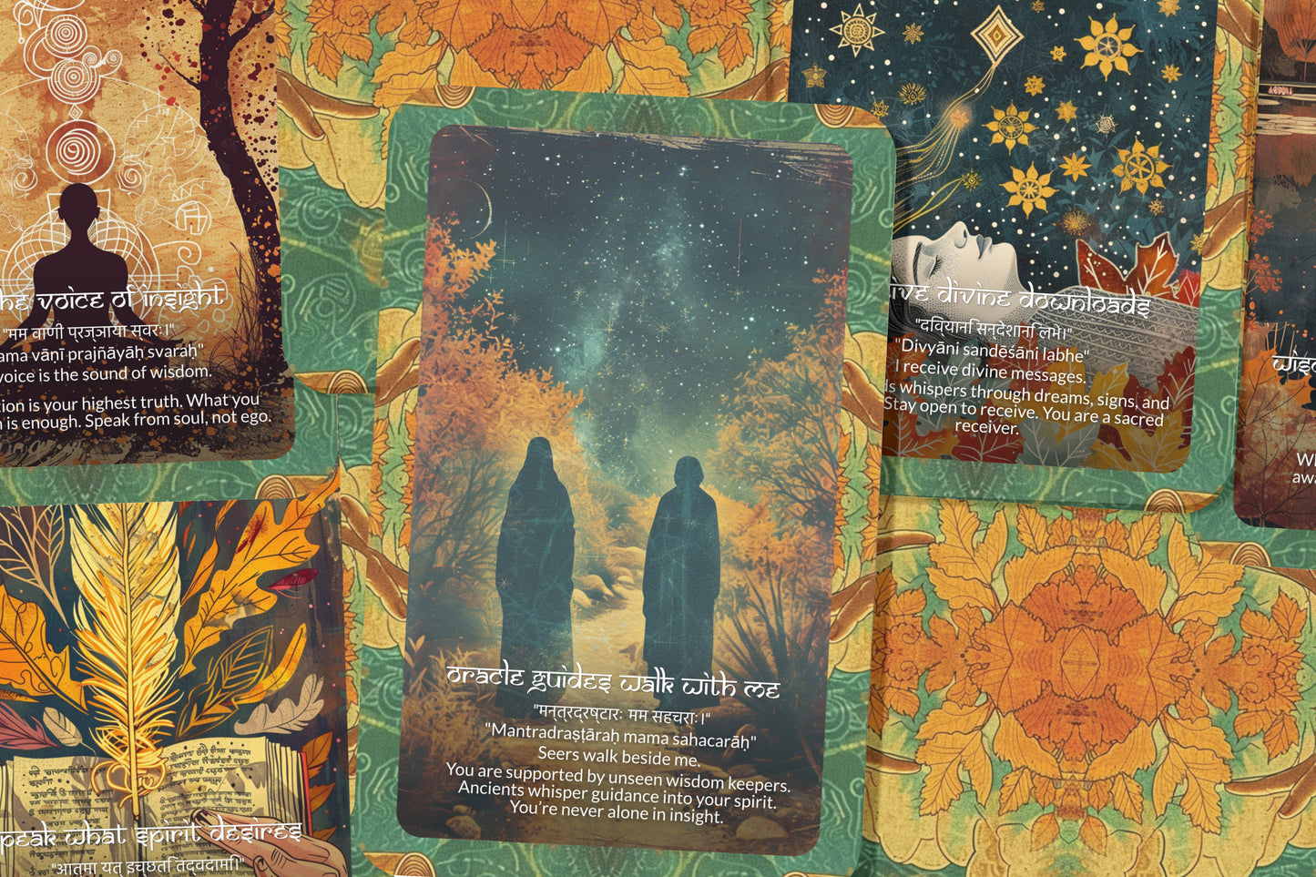 Oracle Mantra – A Divine Message Oracle Deck – 22 Oracle Cards – Channeling Sacred Truths