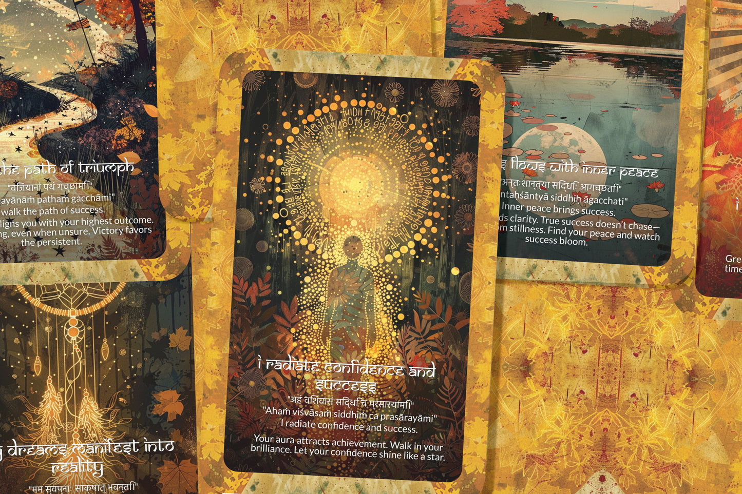 Success Mantra – A Manifestation Oracle Deck – 22 Oracle Cards – Aligning with Triumph and Purpose