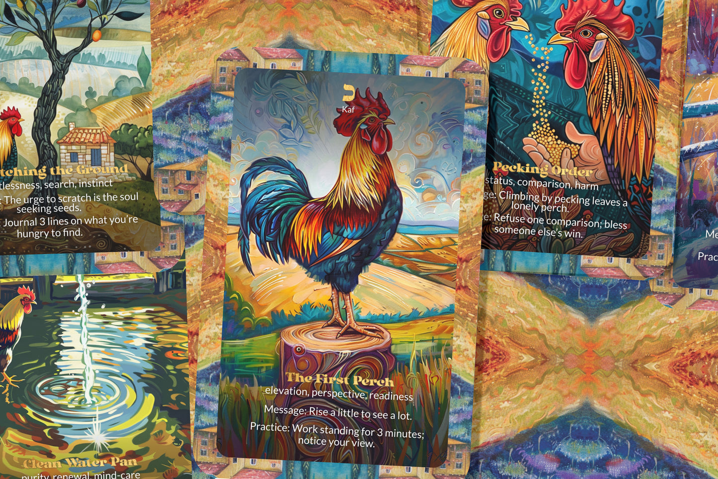 The Rooster Prince Oracle – 22 Oracle Cards – Wake the Sleeping Soul