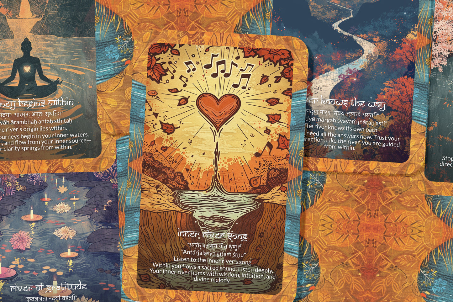 River Mantra – A Flow Oracle Deck – 22 Oracle Cards – Trusting the Current of Life