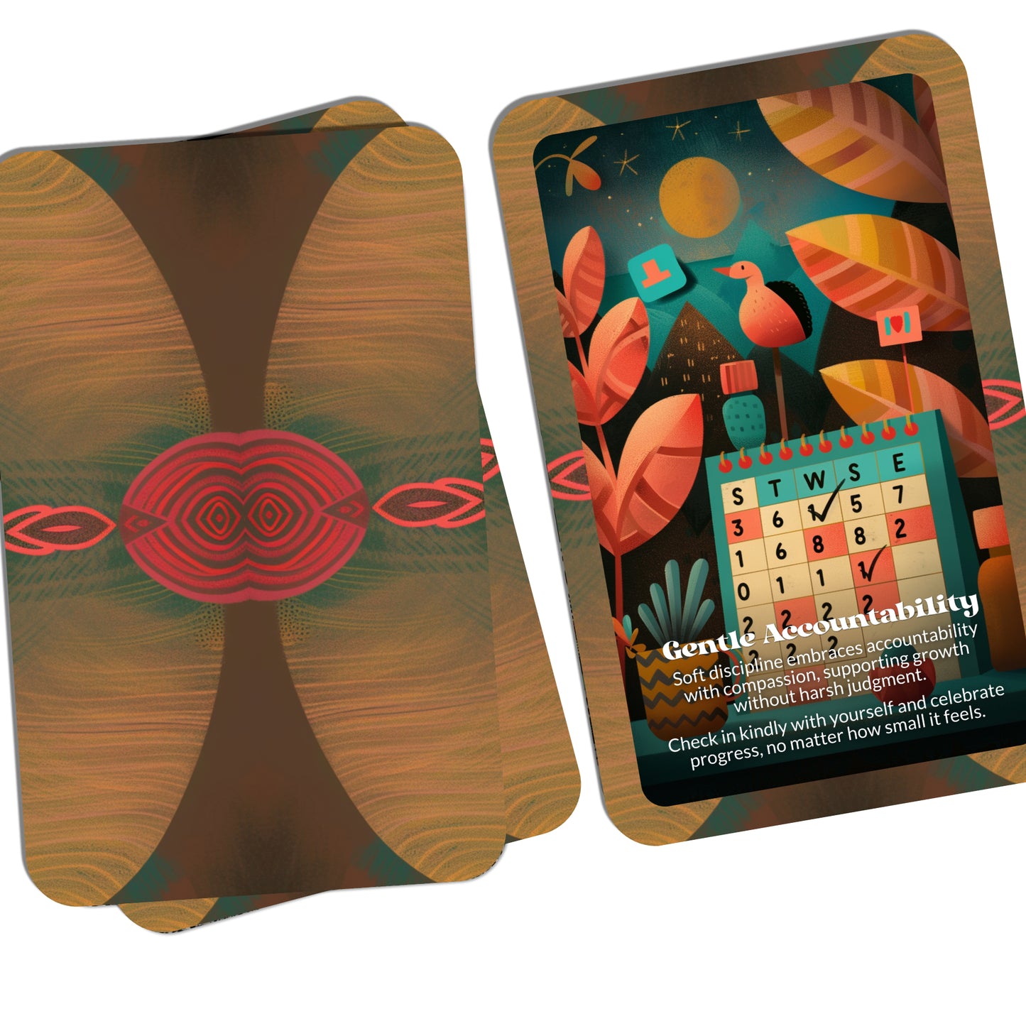 Soft Discipline – A Self-Care Oracle Deck – 22 Oracle Cards – Gentle Habits that Quietly Save You