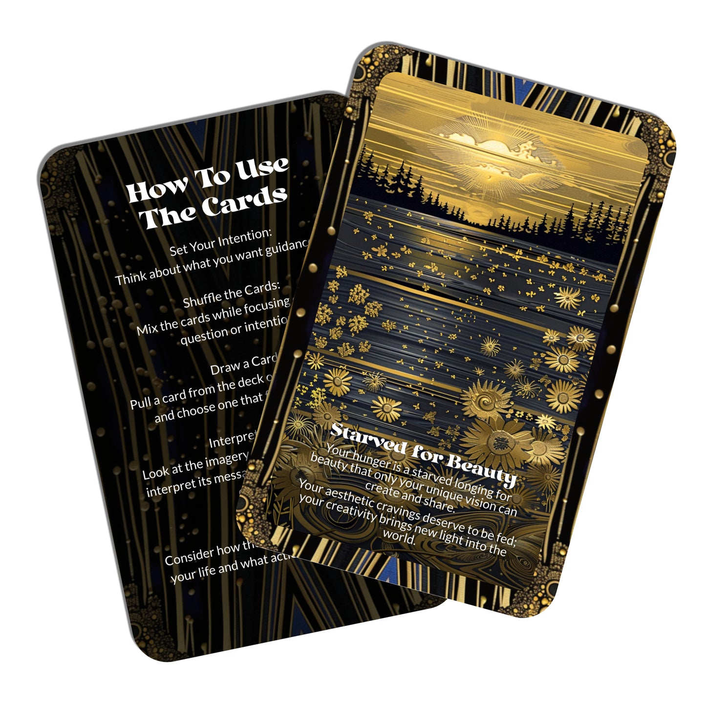 Canvas Hunger – An Inner Voice Oracle Deck – 22 Oracle Cards – Feed the Fire that Paints Your Soul