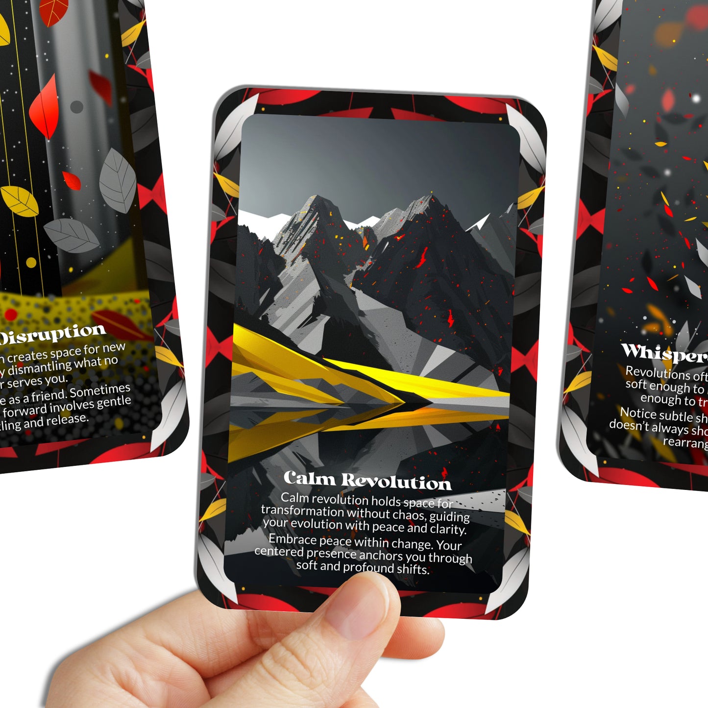 Soft Disruption – A Gentle Change Oracle Deck – 22 Oracle Cards – Shift Without Shatter