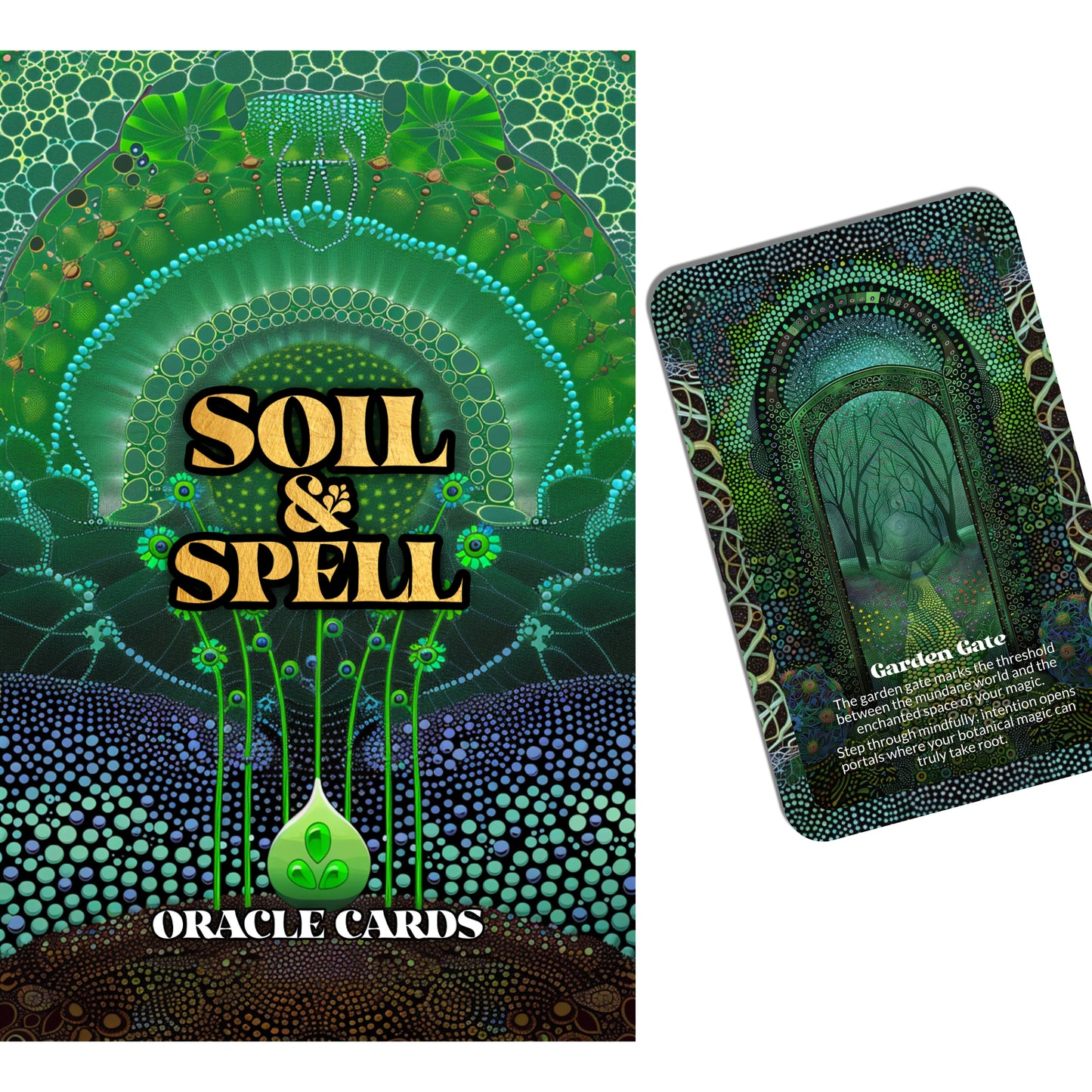 Soil & Spell – A Botanical Energy Work Oracle Deck – 22 Oracle Cards – Grow Magick from the Ground Up