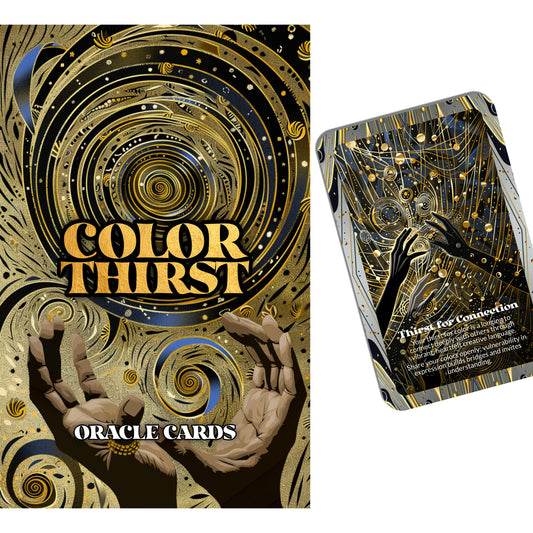 Color Thirst – A Vibrant Expression Oracle Deck – 22 Oracle Cards – Quench Your Craving to Be Seen