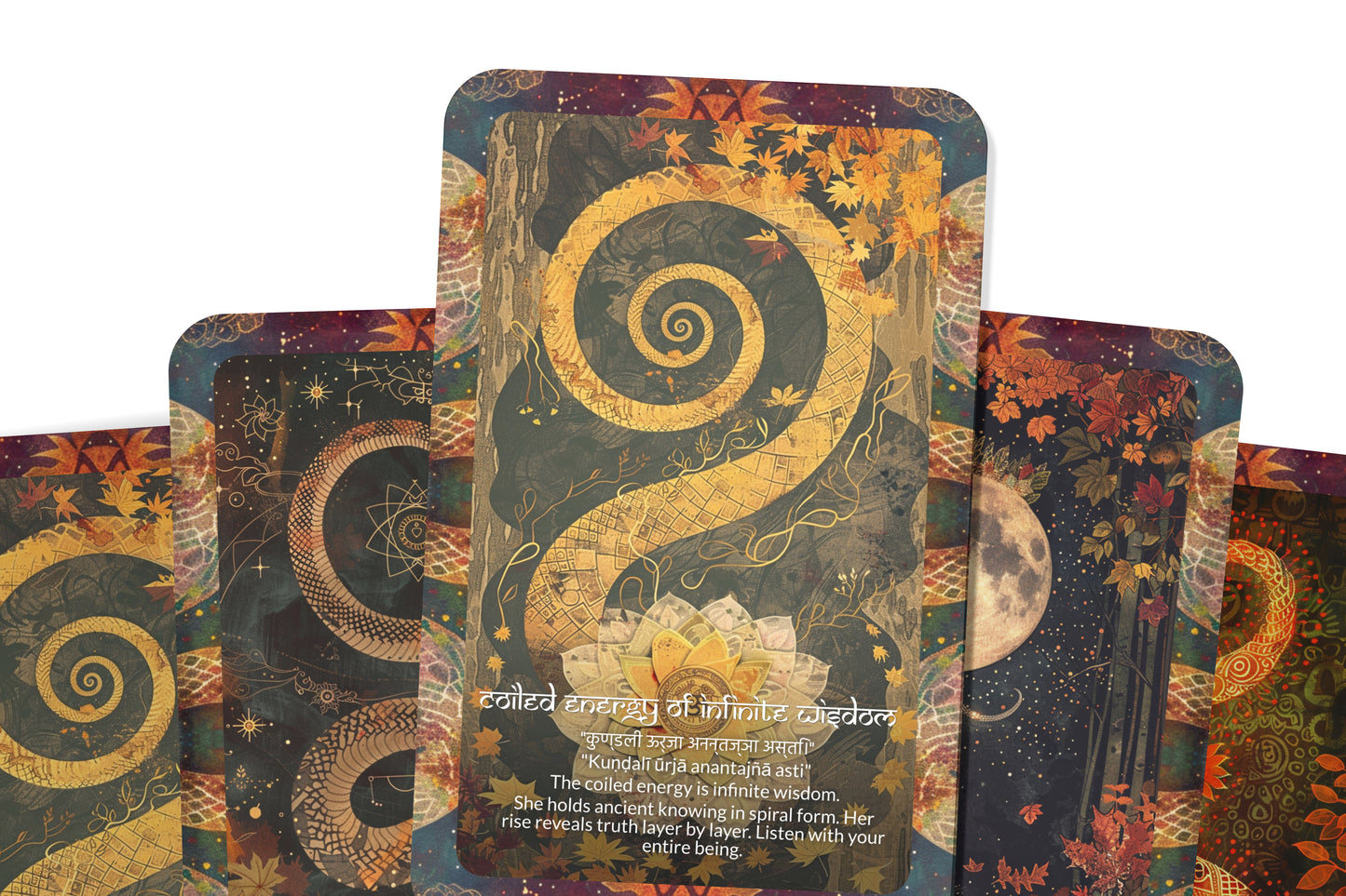 Kundalini (Serpent) Mantra – A Spiritual Awakening Oracle Deck – 22 Oracle Cards – Rise of the Coiled Power