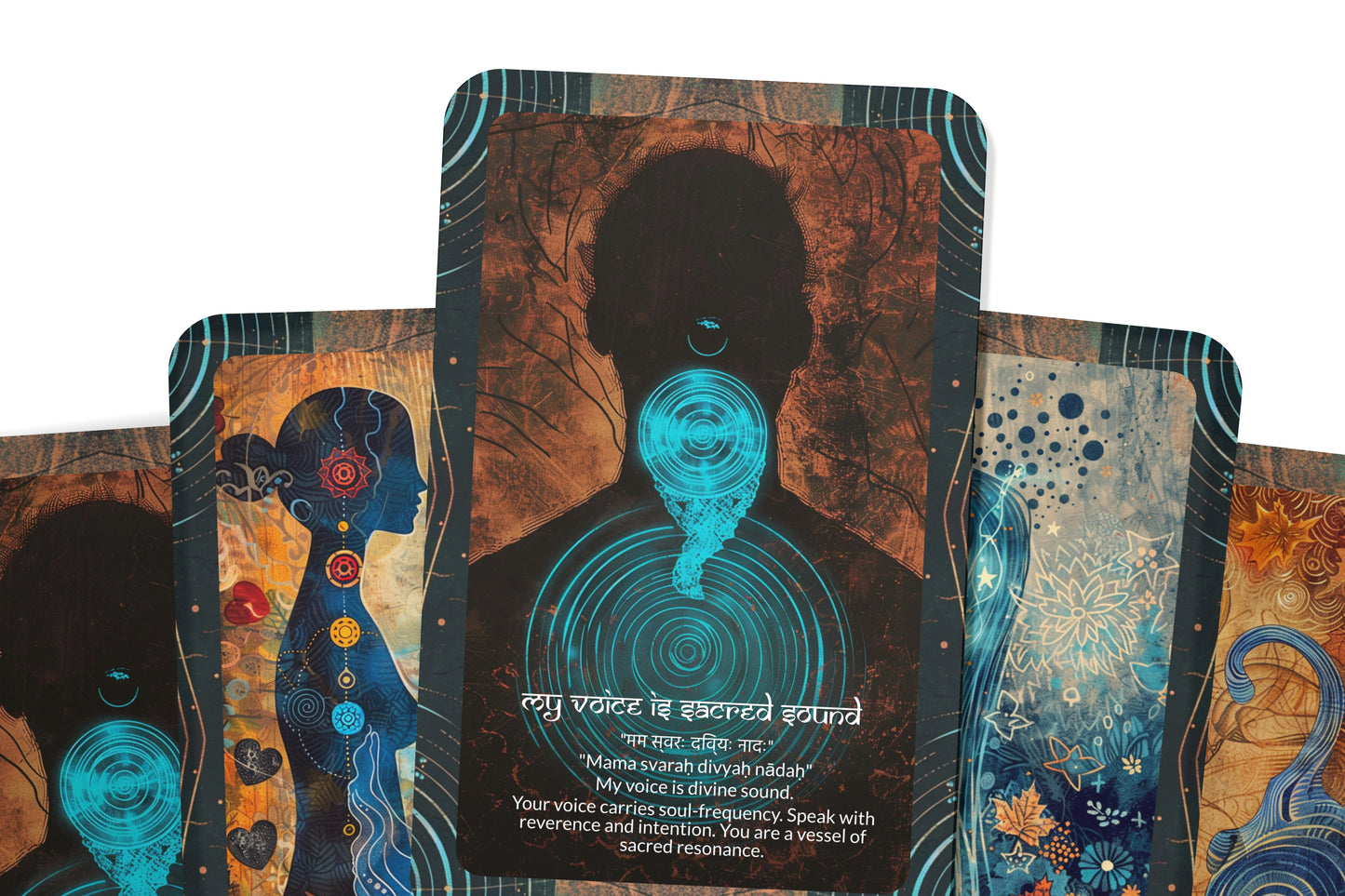 Throat Mantra – A Truth Voice Oracle Deck – 22 Oracle Cards – Speak with Clarity and Power