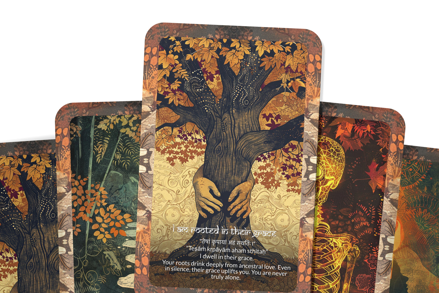 Ancestor Mantra – A Lineage Wisdom Oracle Deck – 22 Oracle Cards – Honoring Roots and Spirit Guides
