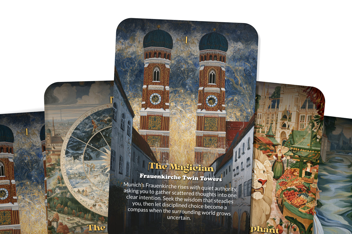 The Tarot of Munich – A Bavarian Heritage Tarot Deck – 22 Tarot Cards – Alpine Traditions and Germanic Spirit