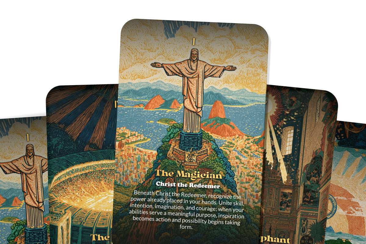 The Tarot of Rio de Janeiro – A Brazilian Carnival Tarot Deck – 22 Tarot Cards – Mountains, Music, and Ocean Spirit
