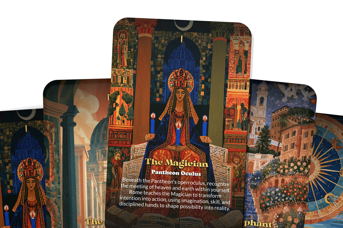 The Tarot of Rome – An Ancient Roman Tarot Deck – 22 Tarot Cards – Empire, Mythology, and Eternal City Wisdom