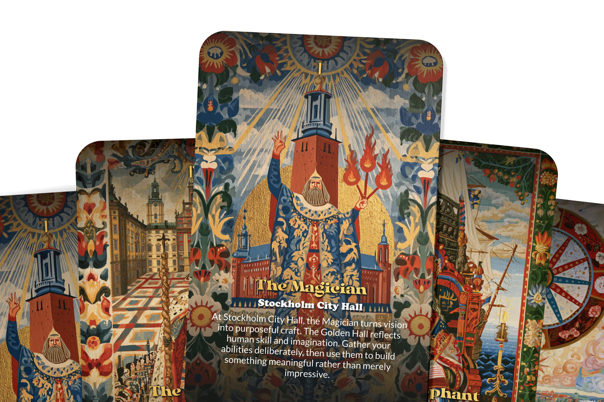 The Tarot of Stockholm – A Nordic Archipelago Tarot Deck – 22 Tarot Cards – Islands, Sea, and Scandinavian Wisdom