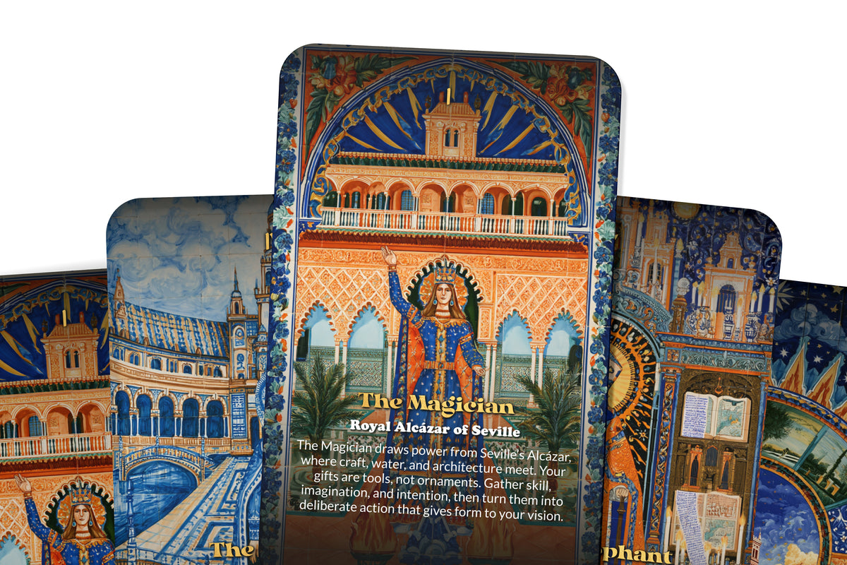 The Tarot of Seville – An Andalusian Spirit Tarot Deck – 22 Tarot Cards – Flamenco, Moorish Heritage, and Passion