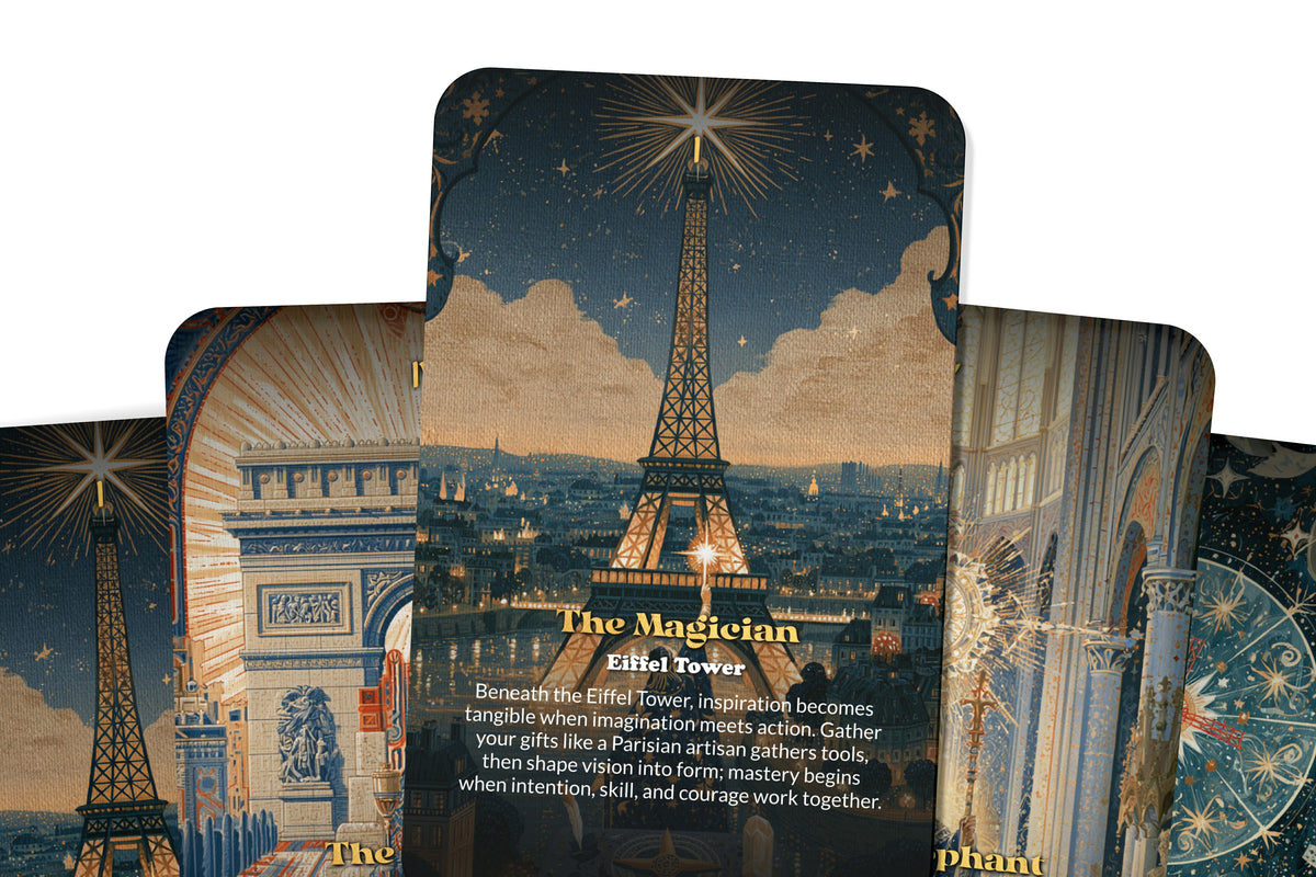 The Tarot of Paris – A French Mysticism Tarot Deck – 22 Tarot Cards – Art, Romance, and the Spirit of the Seine