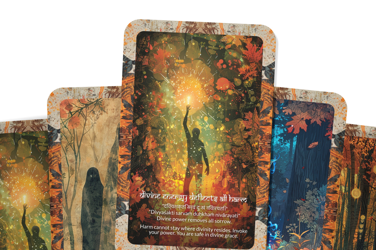 Protection Mantra – A Sacred Shield Oracle Deck – 22 Oracle Cards – Boundaries of Light and Energy