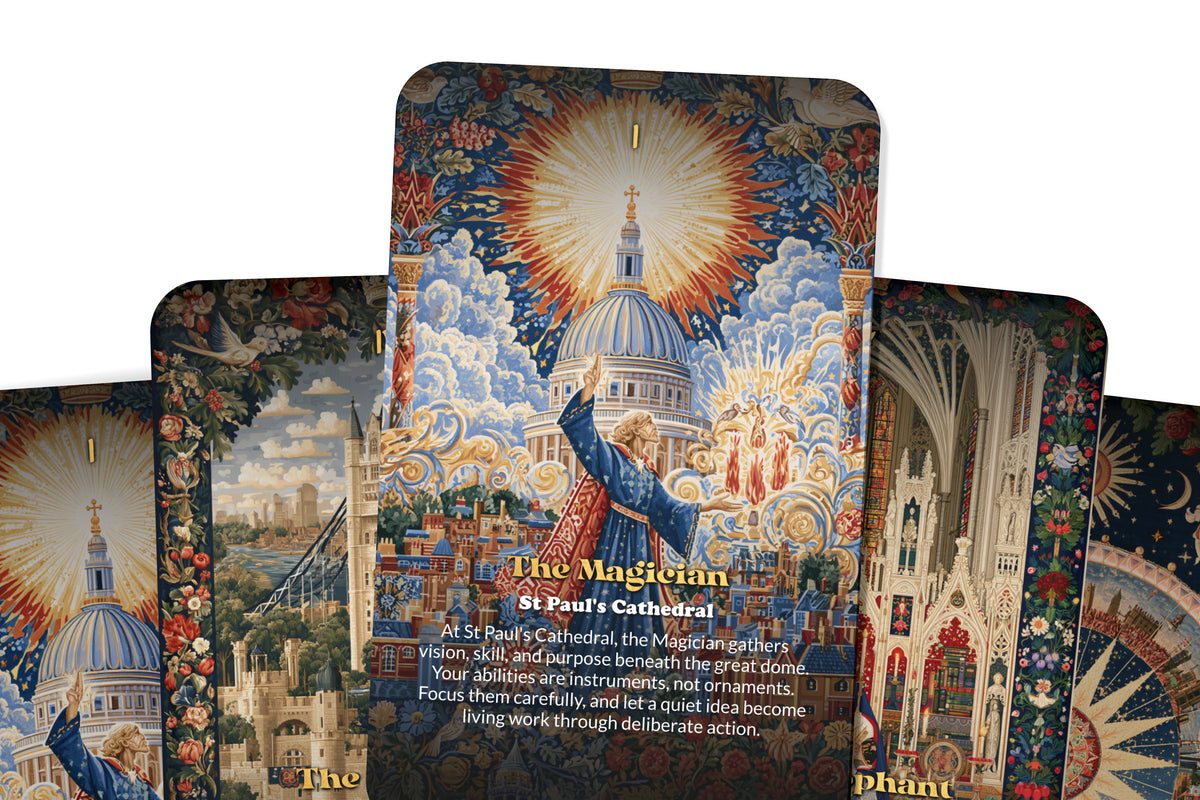 The Tarot of London – A Royal Heritage Tarot Deck – 22 Tarot Cards – Legends, Landmarks, and British Mysteries