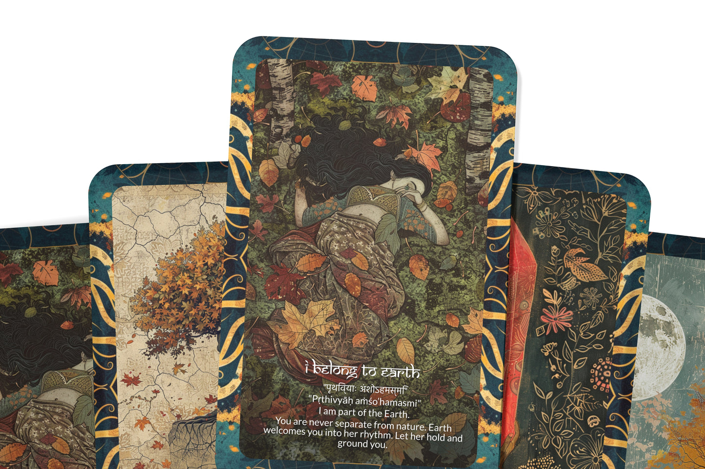 Root (Grounding) Mantra – A Stability Oracle Deck – 22 Oracle Cards – Anchoring into Earth Power