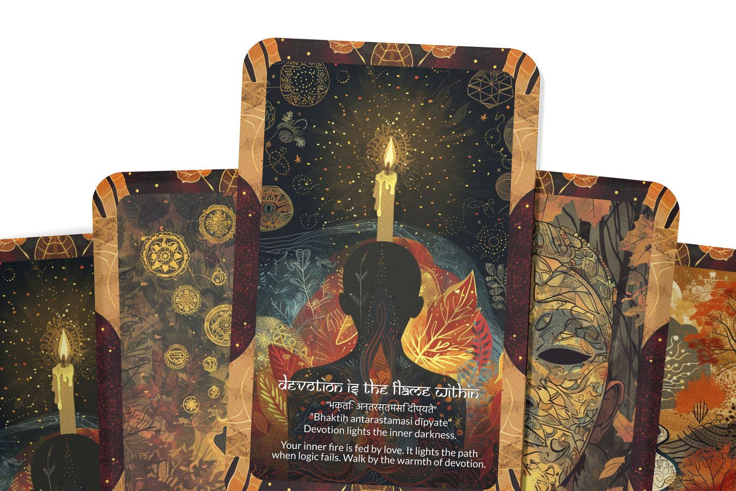 Bhakti Mantra – A Devotional Heart Oracle Deck – 22 Oracle Cards – The Path of Love and Surrender