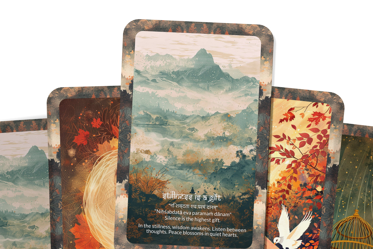 Peace Mantra – A Tranquility Oracle Deck – 22 Oracle Cards – Calm, Clarity, and Presence