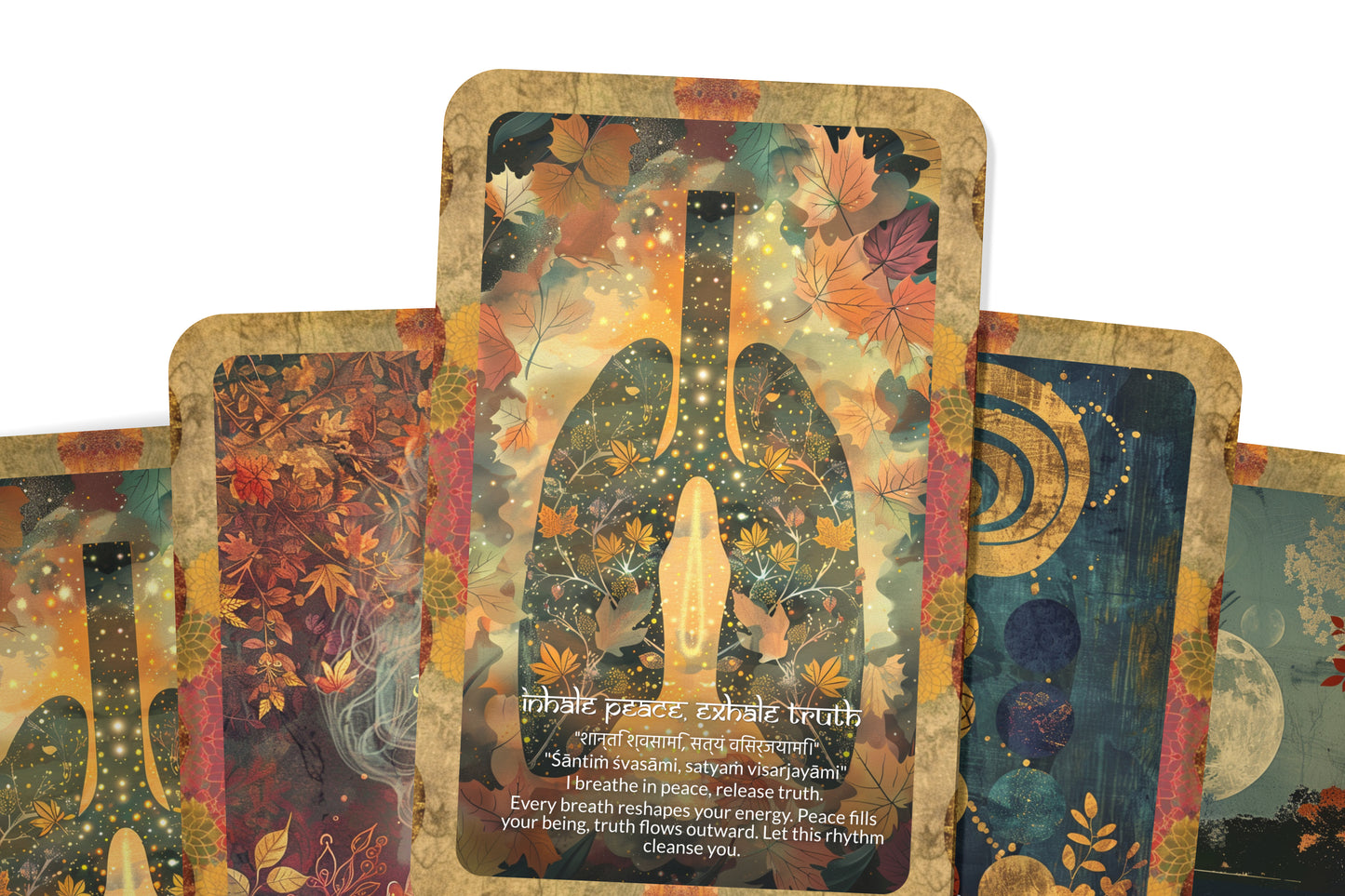 Breath Mantra – A Pranic Energy Oracle Deck – 22 Oracle Cards – Awakening Through Conscious Breathing