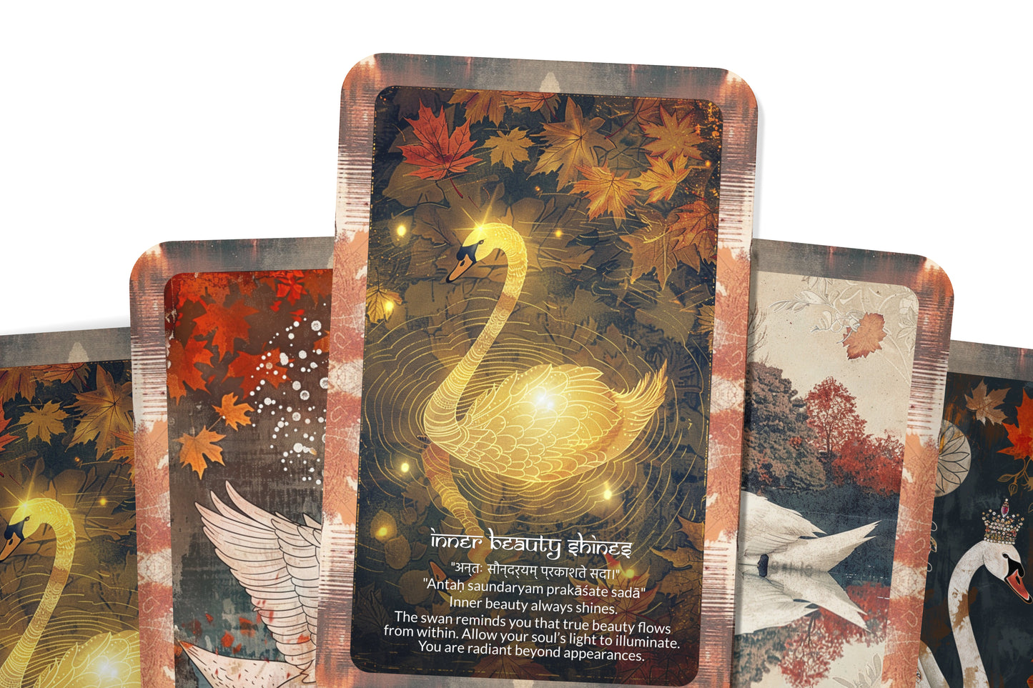 Swan Grace Mantra – A Beauty & Balance Oracle Deck – 22 Oracle Cards – Moving in Sacred Elegance